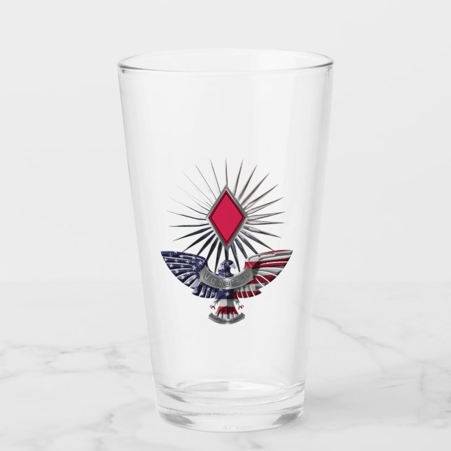 5th Infantry Division Customised Eagle Glass (Front)