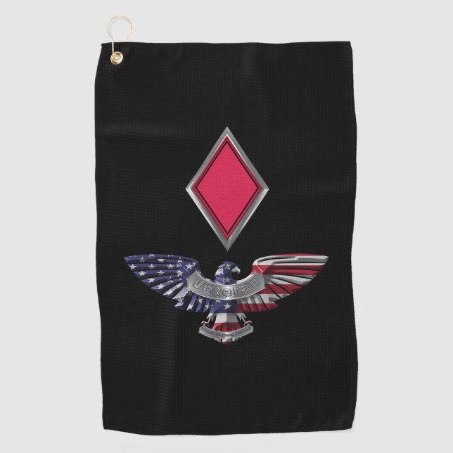 5th Infantry Division Customised Eagle Golf Towel (Front)