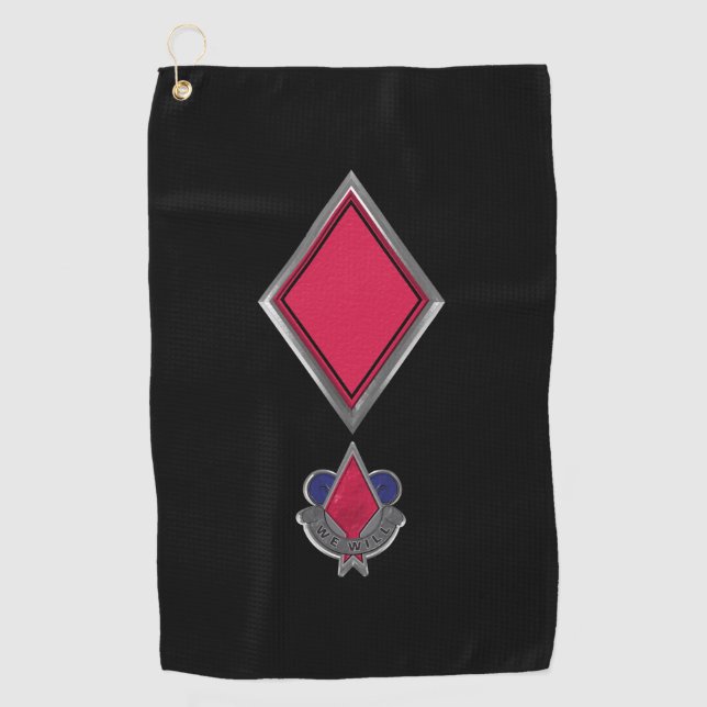 5th Infantry Division Customised Patch Insignia Golf Towel (Front)