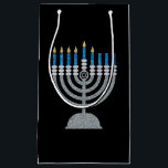 5th Night of Hanukkah Glitter Small Gift Bag<br><div class="desc">Hanukkah 2022 will begin in the evening of Sunday 18 December and ends in the evening of Monday 26 December</div>