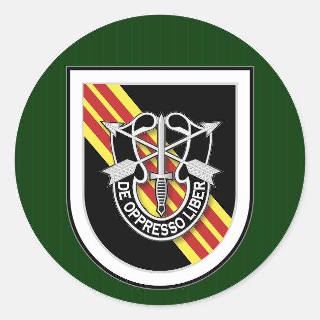 5th SFG-A 3 VN Classic Round Sticker (Front)