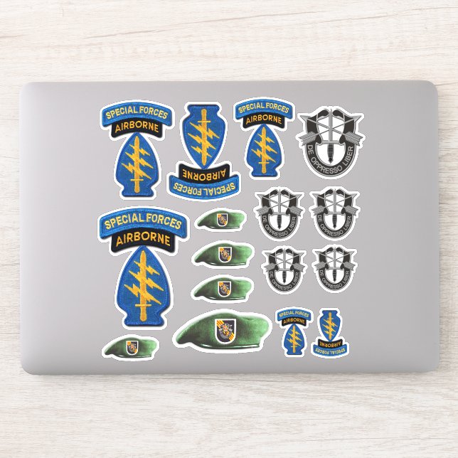 5th Special Forces Green Berets Contour Sticker (Computer)