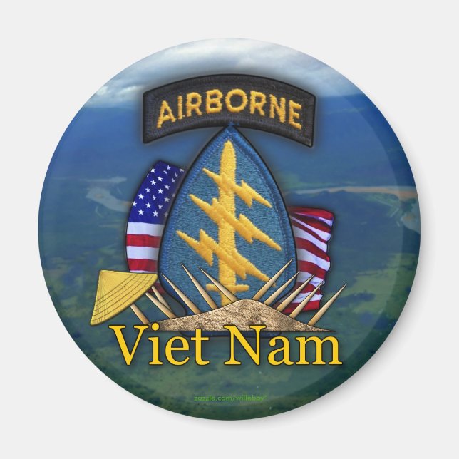 5th special forces green berets vietnam Magnet (Front)