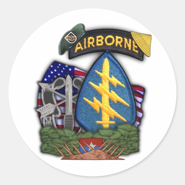 5th Special forces Green Berets vietnam Sticker (Front)