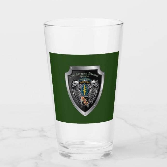 5th Special Forces Group (Airborne) Glass (Front)