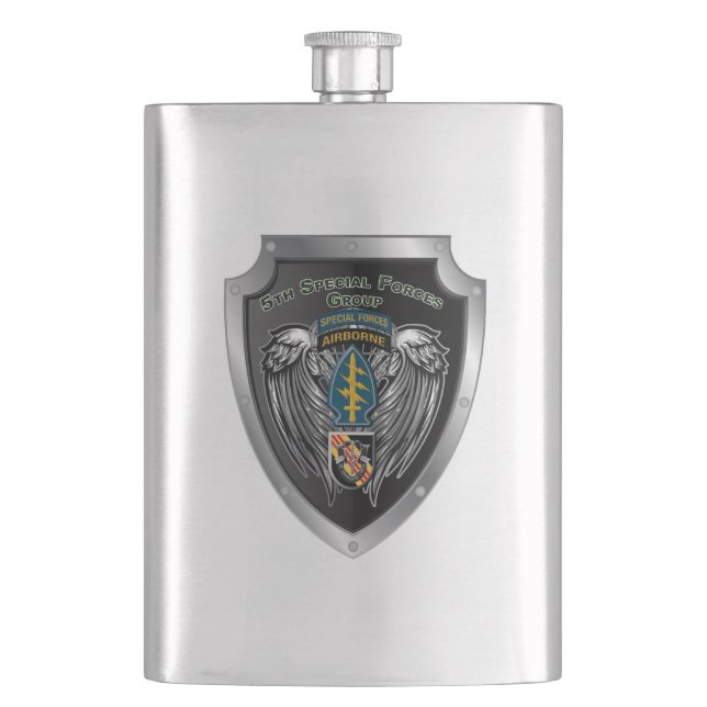 5th Special Forces Group (Airborne) Hip Flask (Front)