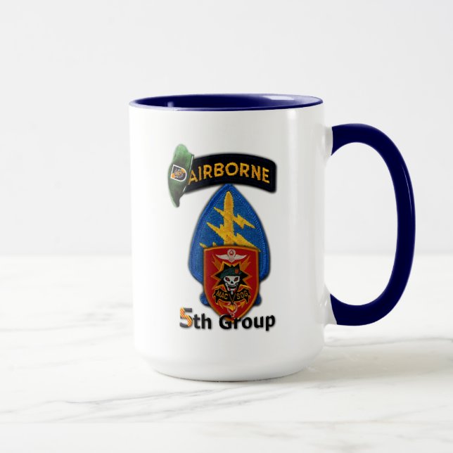 5th Special Forces Group Green Berets MACVSOG Vets Mug (Right)