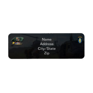5th special forces vietnam nam war return address label