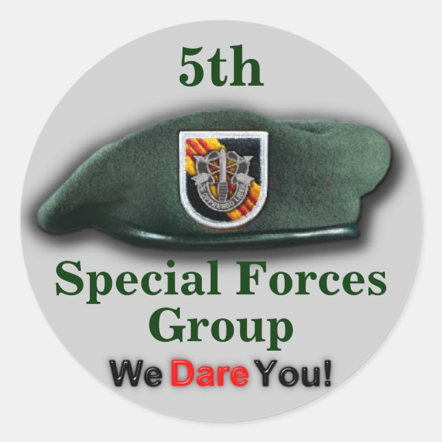5th Special forces vietnam war flash Sticker (Front)