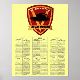 5th TANK BATTALION VIETNAM Poster