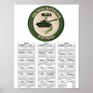 5th TANK BATTALION VIETNAM Poster