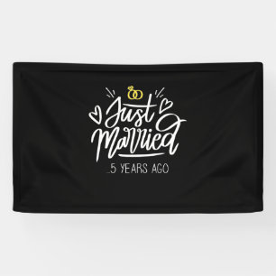 5th Wedding Anniversary Banner