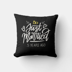 5th Wedding Anniversary Cushion