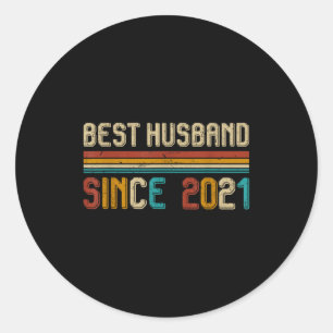 5th Wedding Anniversary Him Husband Classic Round Sticker