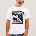5th Wedding anniversary holding hands wood T-Shirt<br><div class="desc">If you would like any help customising this design, please use the ask this designer button, just below this text. This black and white design has the hands of a married couple with their little fingers linked together in a romantic gesture. A design for your 5th, fifth wedding anniversary. The...</div>