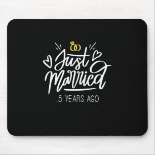 5th Wedding Anniversary Mouse Pad