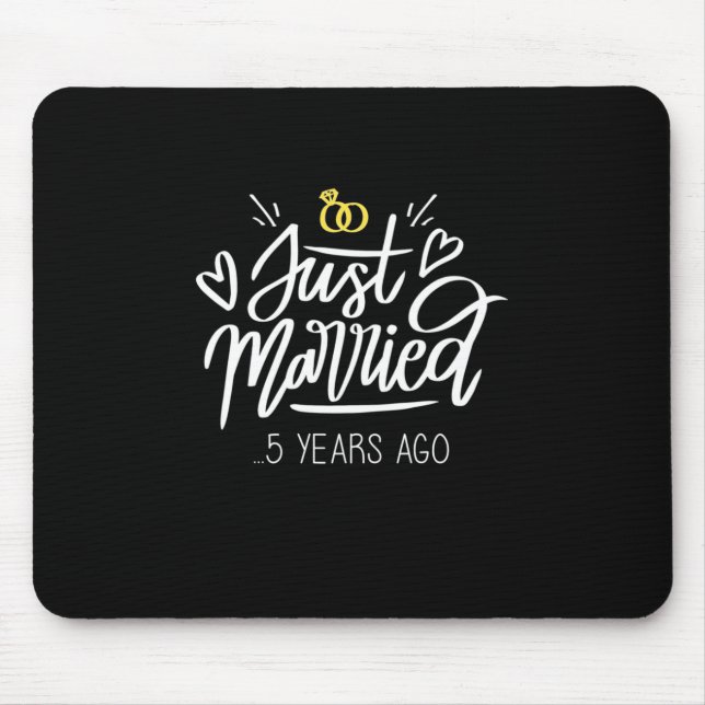 5th Wedding Anniversary Mouse Pad (Front)