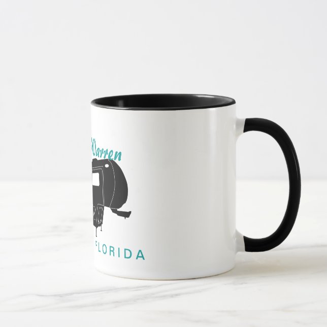 5th Wheel RV Silhouette Graphic Mug (Right)