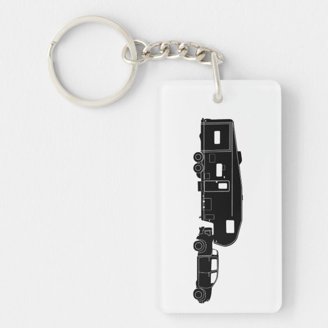 5th Wheel / Toy Haulier Silhouette on Keychain (Front)