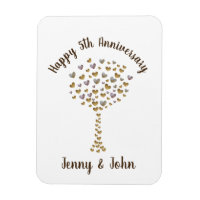 5th wood wedding anniversary gift