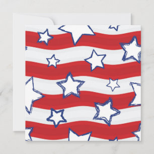 5x5 4th of July Party Invitation