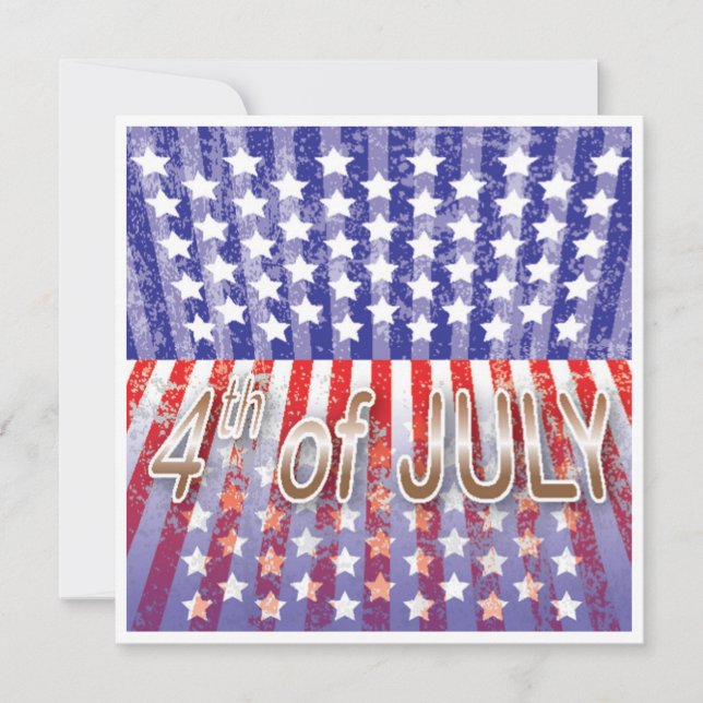 5x5 4th of July Party Invitation (Front)