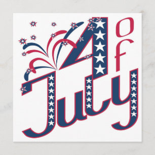 5x5 4th of July Party Invitation