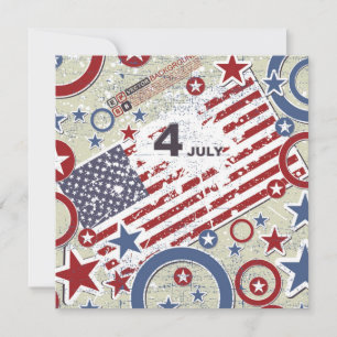 5x5 4th of July Party Invitation
