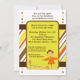 5x5 Autumn Halloween Party Invitation