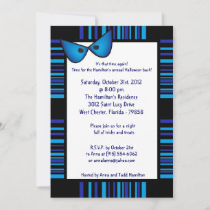 5x5 Evil Eyes Halloween Party Invitation