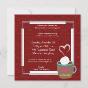 5x5 Hot Cup of Coco Invitation