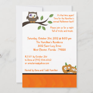 5x5 Little Creepers Halloween Party Invitation