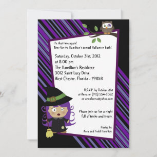 5x5 Little Creepers Halloween Party Invitation