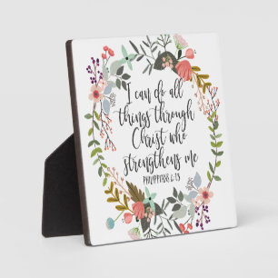 5x5 Philippians 4:13 I can do all things, Bible, Plaque