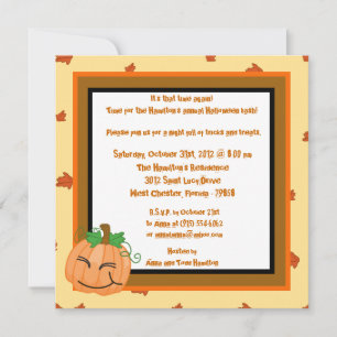 5x5 Pumpkin Patch Halloween Party Invitation