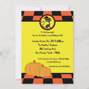 5x5 Witching Hour  Halloween Party Invitation