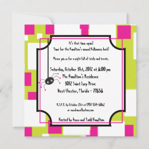 5x5 Witchy Ways Halloween Party Invitation