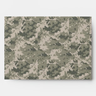 5x7 ARMY ACU Camo Outside Grey Inside Envelope