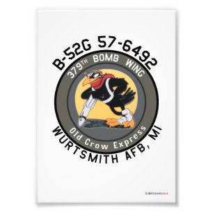 5x7 B-52G "Old Crow Express" Nose Art Print