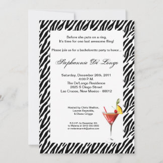 5x7 Bachelorette Party Invitation