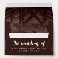 5x7 Barn Rafters with String Lights Rustic Wedding