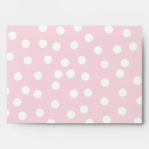 5x7 Berry Polkadot Outside Brown Inside Envelope