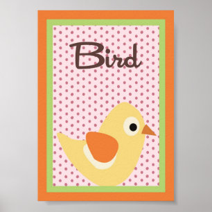 5X7 Bird Wall Art Love and Nature Girl Woodland Ow