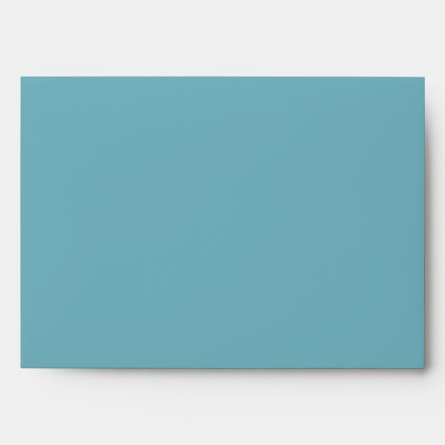 5x7 Blue Outside Jungle Stripe Inside Envelope (Front)