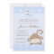 5x7 Boy Blu PolkaDot Monkey Baby Shower Invitation