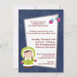 5x7 Christmas Kids Invitation