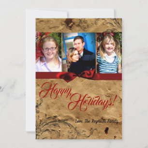 5x7 Christmas Paper Sack Vintage Old PHOTO Card