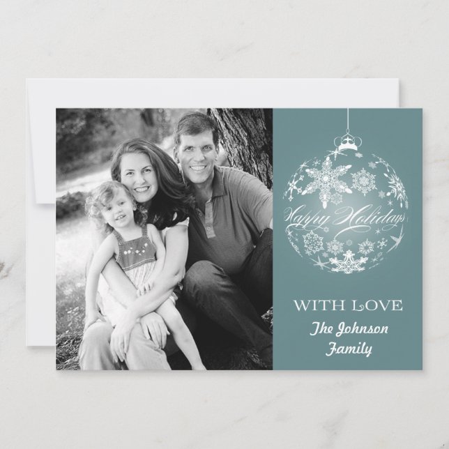5x7 Christmas XMAS Happy Holiday PHOTO Card (Front)