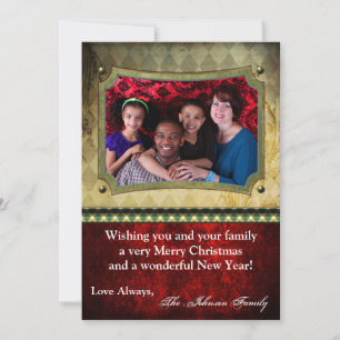 5x7 Christmas XMAS Happy Holiday PHOTO Card