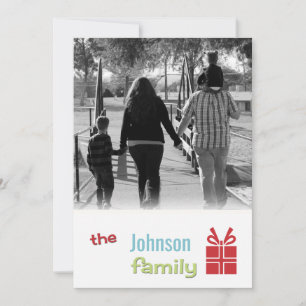 5x7 Christmas XMAS Happy Holiday PHOTO Card